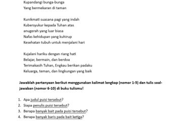 Latihan Soal Puisi dan Kata Berimbuhan PDF