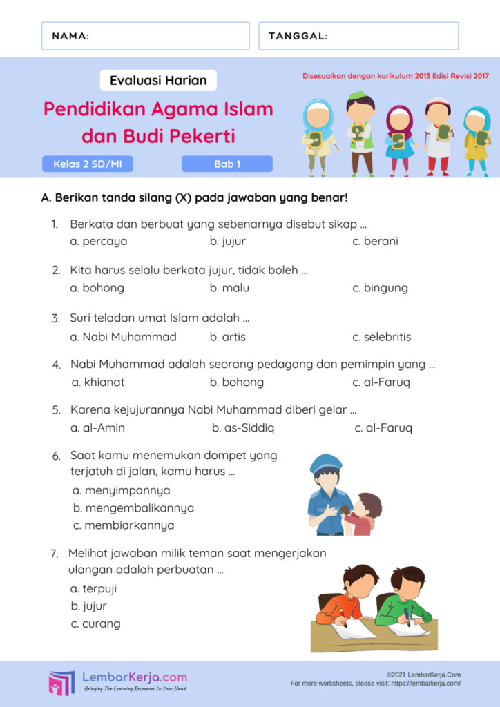7 Rahasia Latihan Contoh Soal PAI Kelas 2 SD Semester 2 Agar Anak Cepat Paham dan Pintar