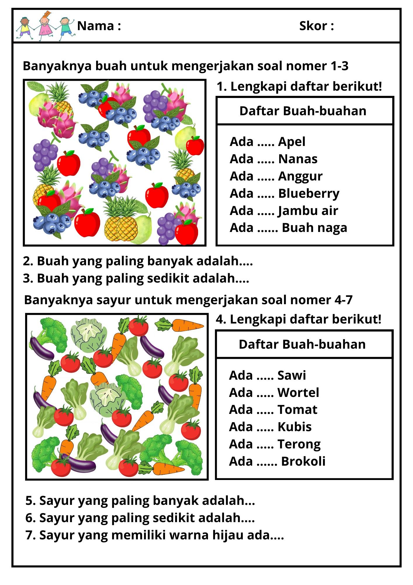 Membaca data kelas 1 dan 2 sd kurikulum merdeka Artofit