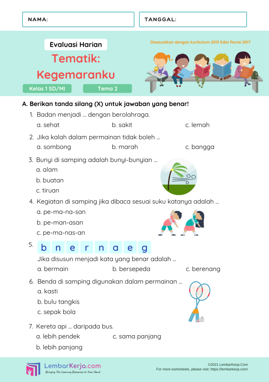 Menjelajahi Dunia Benda di Sekitar Kita Contoh Soal Tematik Kelas 4