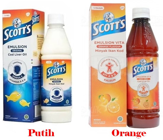 Perbedaan Scott Emulsion Vita dan Original